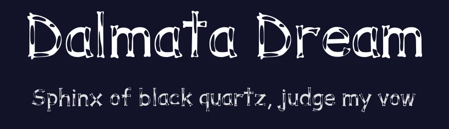 Dalmata Dream by Typeface Florence — Decorative Font — thumbnail 2