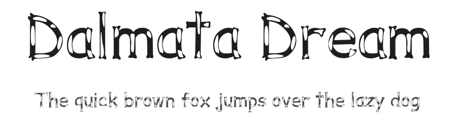 Dalmata Dream by Typeface Florence β Decorative Font