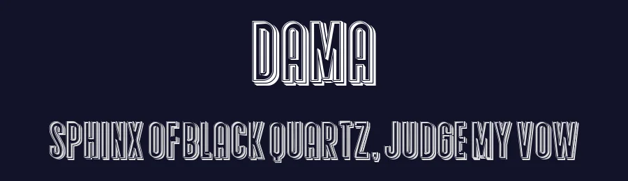 Dama by Vladimir Nikolic — Decorative Font — thumbnail 2