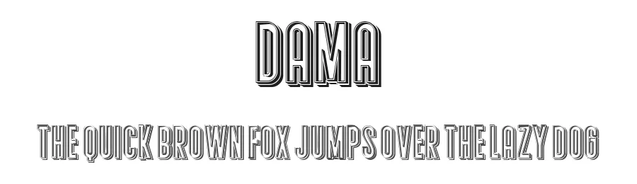 Dama by Vladimir Nikolic — Decorative Font