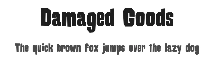 Damaged Goods