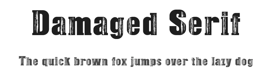 Damaged Serif by Galdino Otten Fonts β Decorative Font