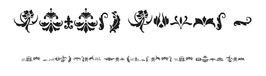 Damask Dings 1 by Lauren Thompson — Dingbats Font