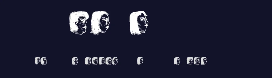 Damen 2 by Vladimir Nikolic — Dingbats Font — thumbnail 2