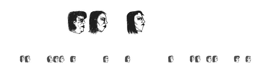 Damen 2 by Vladimir Nikolic — Dingbats Font