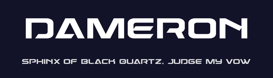 Dameron by Iconian Fonts — Display Font — thumbnail 2