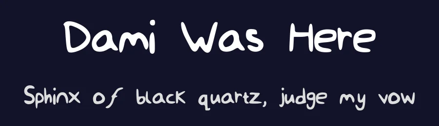 Dami Was Here by DamiDesigns — Script Handwritten Font — thumbnail 2
