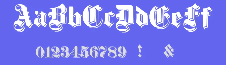 DampfPlatz by Paul Lloyd — Blackletter Font — thumbnail 3