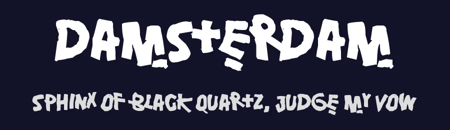 Damsterdam by Juha Korhonen — Decorative Font — thumbnail 2