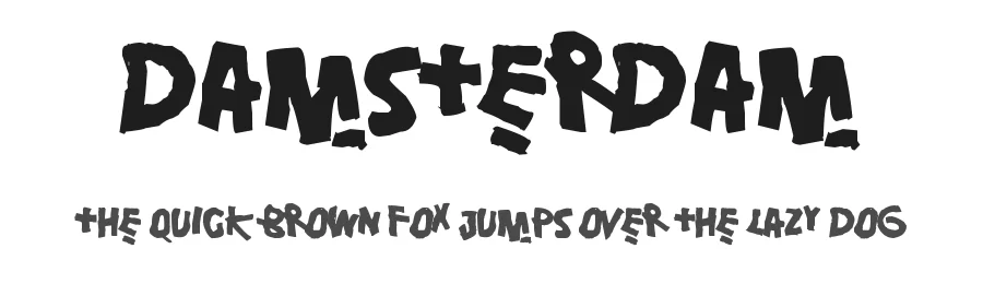 Damsterdam by Juha Korhonen โ Decorative Font