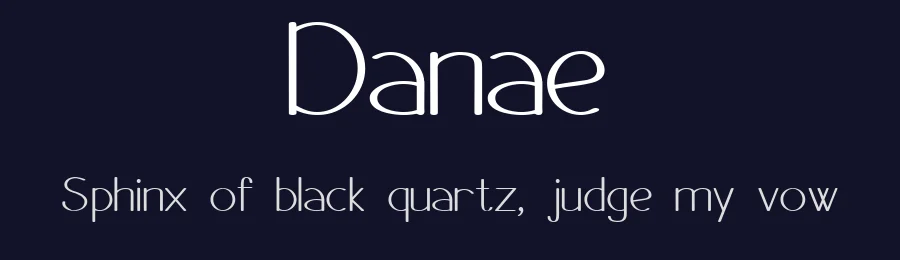 Danae by Marco Ballarè — Sans Serif Font — thumbnail 2