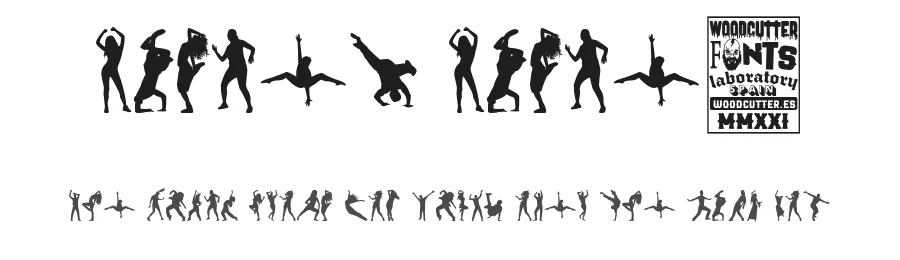 Dance, Dance! by Woodcutter — Dingbats Font