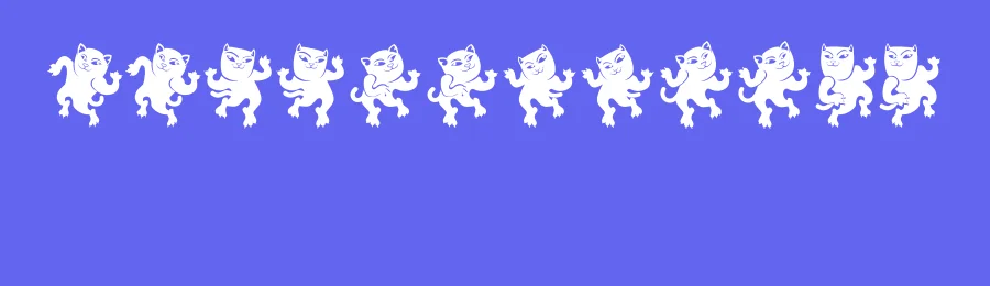 Dancing Cat by Vladimir Nikolic — Dingbats Font — thumbnail 3