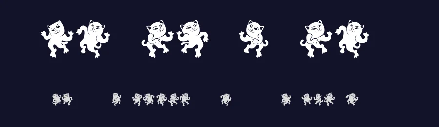 Dancing Cat by Vladimir Nikolic — Dingbats Font — thumbnail 2