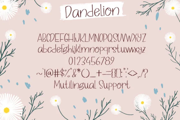 Dandelion Font by boogaletter by boogaletter — Script Handwritten Font — thumbnail 6