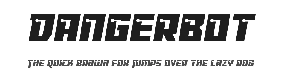 Dangerbot by Iconian Fonts — Display Font