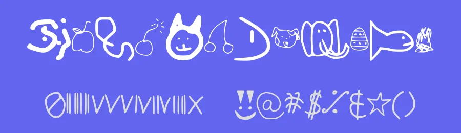 Daniel's Dingbat Font by Daniel Picard — Dingbats Font — thumbnail 3