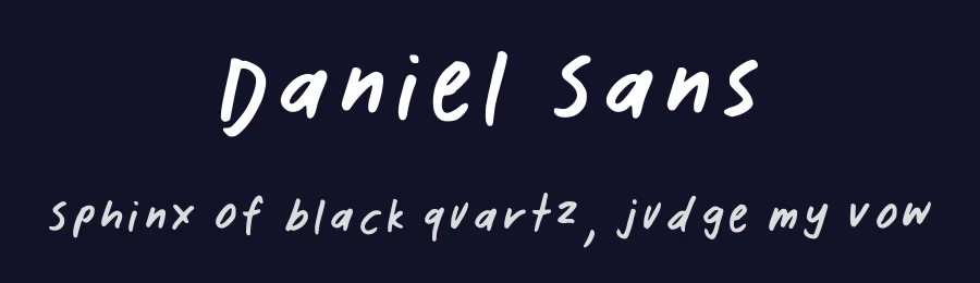 Daniel Sans by Daniel Designs — Script Handwritten Font — thumbnail 2