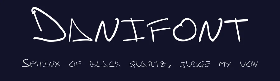 Danifont by Daniel Rodriguez — Script Handwritten Font — thumbnail 2