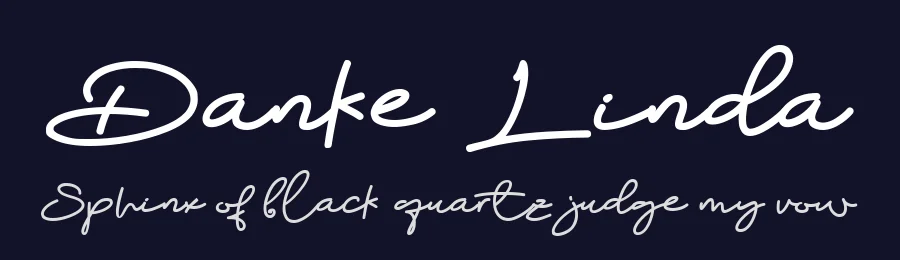 Danke Linda by aldedesign — Script Handwritten Font — thumbnail 2