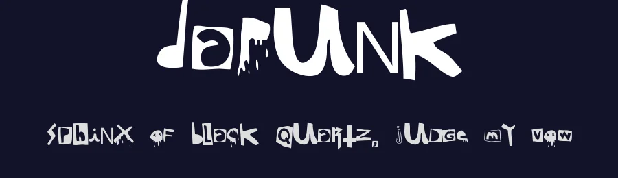 DaPunk by Woodcutter — Decorative Font — thumbnail 2