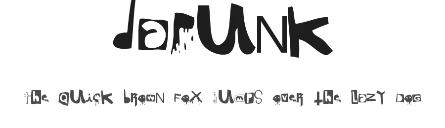 DaPunk by Woodcutter — Decorative Font
