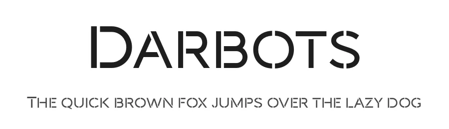 Darbots by Craft Supply Co. — Decorative Font