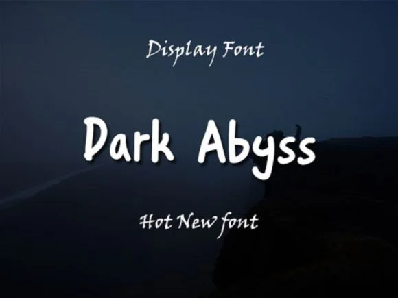 Dark Abyss Font by rangkaiaksara — Script Handwritten Font