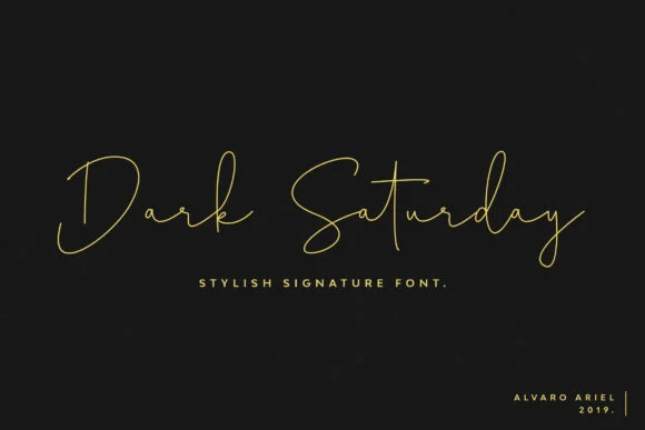 Dark Saturday Font by Cherryline Master — Script Handwritten Font