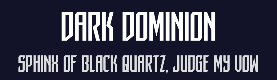 Dark Dominion by Iconian Fonts — Display Font — thumbnail 2