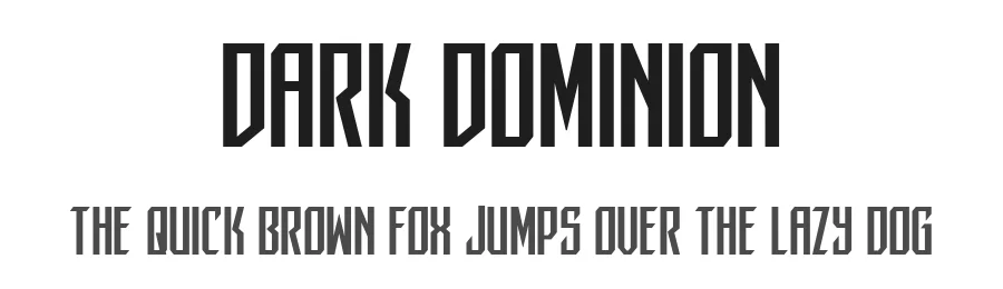 Dark Dominion by Iconian Fonts — Display Font
