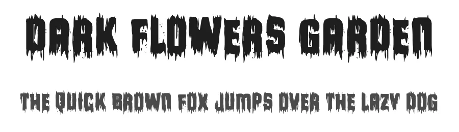 Dark Flowers Garden