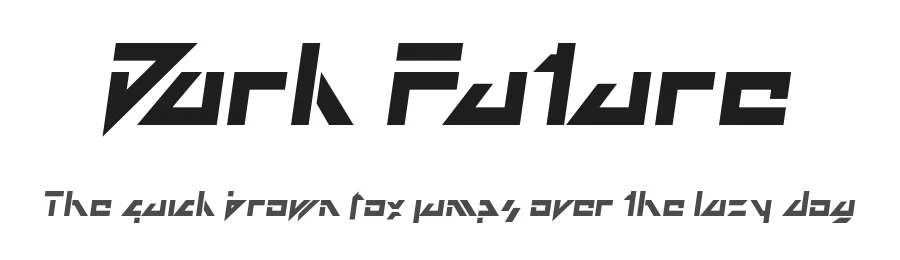 Dark Future by EssquΓ© Productions β Display Font