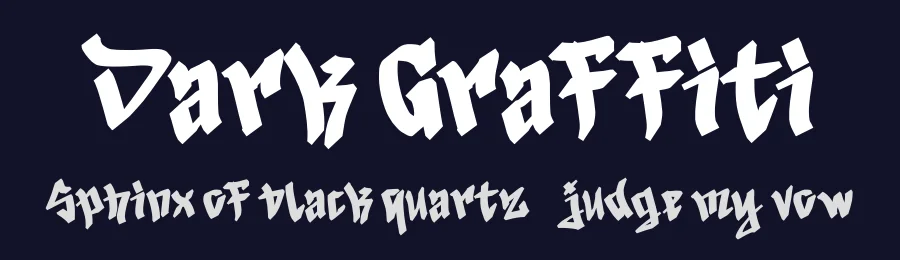 Dark Graffiti by Yoga Letter — Script Handwritten Font — thumbnail 2