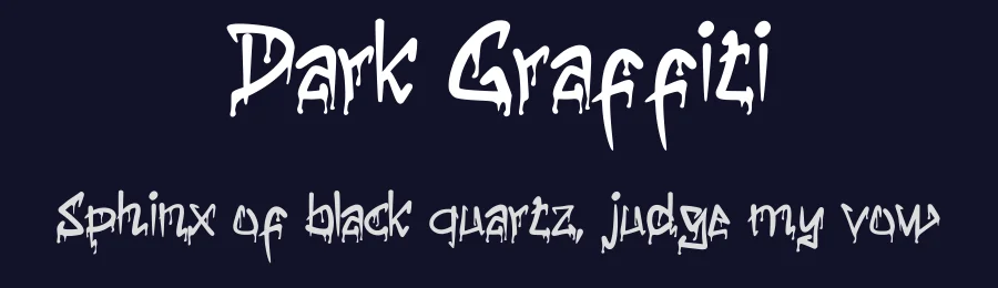 Dark Graffiti by Satire Artwork — Script Handwritten Font — thumbnail 2