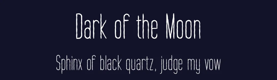 Dark of the Moon by Fatigo — Decorative Font — thumbnail 2