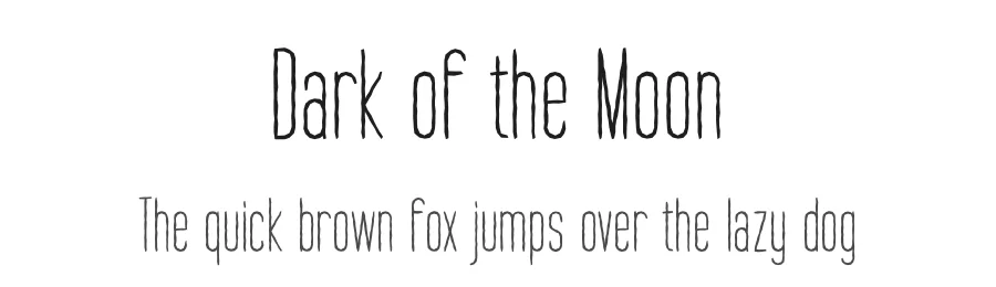 Dark of the Moon by Fatigo — Decorative Font