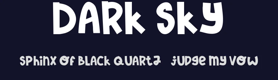 Dark Sky by The Docallisme - Amry Al Mursalaat — Decorative Font — thumbnail 2