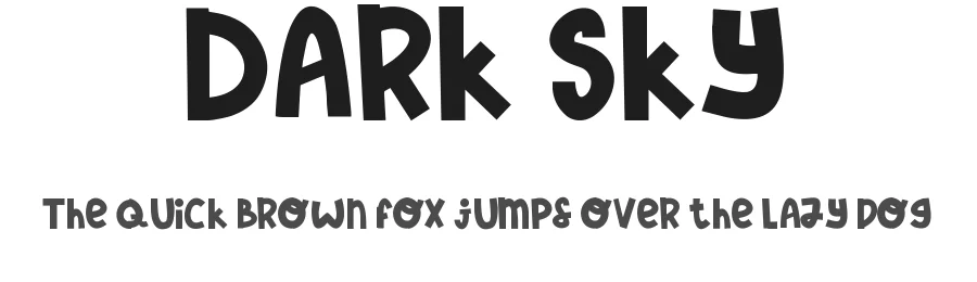 Dark Sky by The Docallisme - Amry Al Mursalaat — Decorative Font