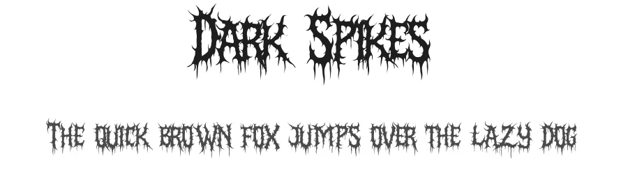 Dark Spikes by Muhammad Yafinuha — Blackletter Font