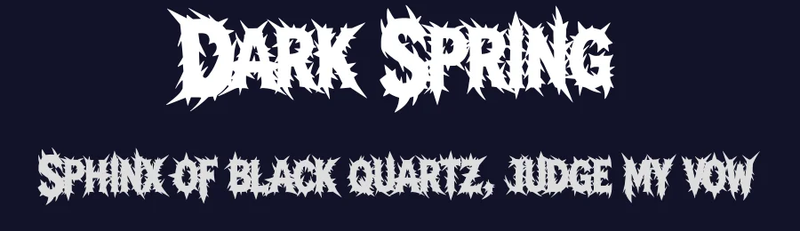 Dark Spring by Muhammad Yafinuha — Blackletter Font — thumbnail 2