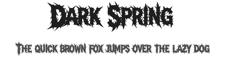 Dark Spring by Muhammad Yafinuha — Blackletter Font