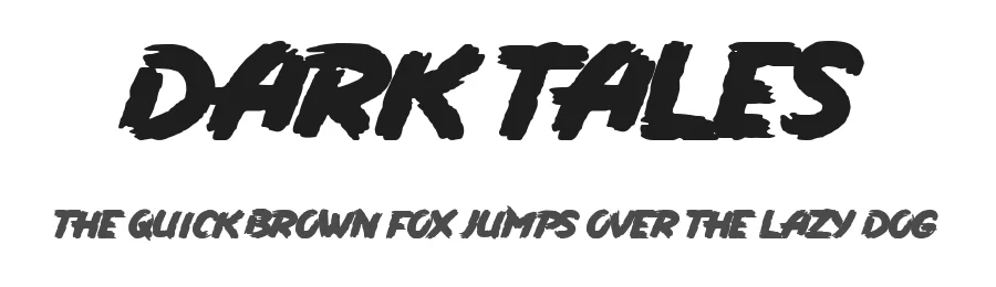 Dark Tales by Woodcutter — Decorative Font