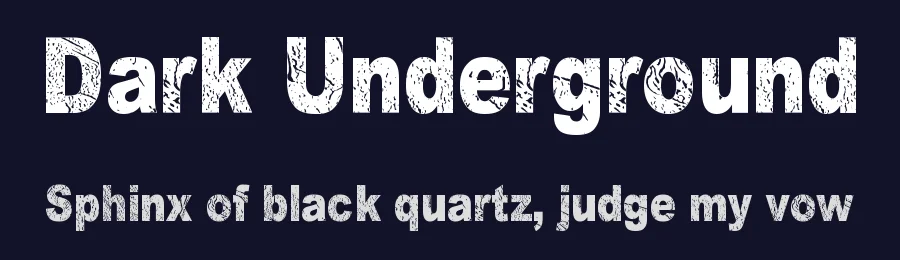 Dark Underground by Juha Korhonen — Decorative Font — thumbnail 2