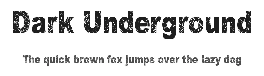 Dark Underground by Juha Korhonen — Decorative Font