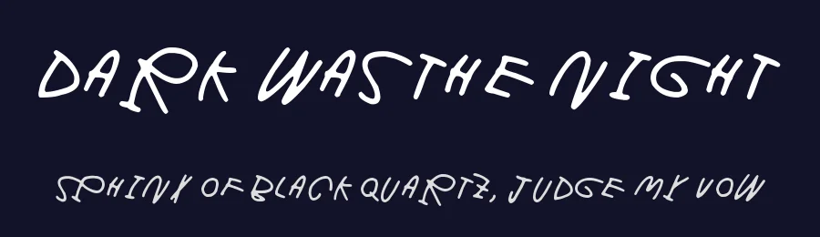 Dark was the night by Juha Korhonen — Script Handwritten Font — thumbnail 2
