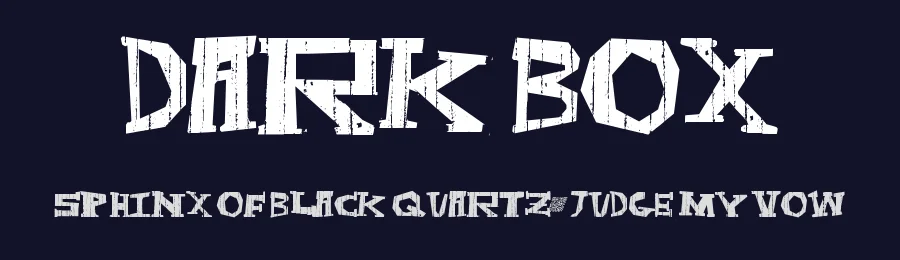 Dark Box by Xerographer Fonts — Decorative Font — thumbnail 2