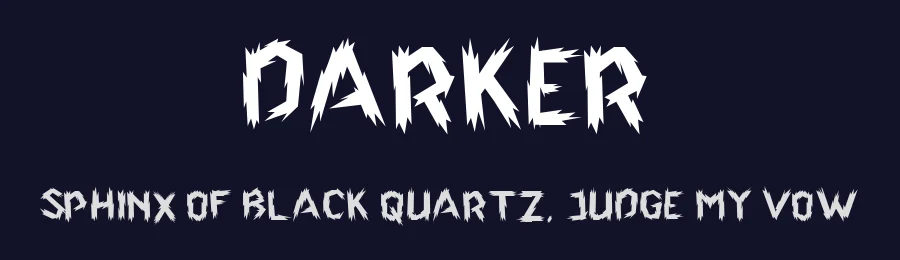 Darker by Kong Font — Decorative Font — thumbnail 2