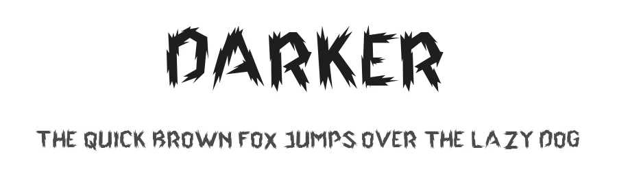 Darker by Kong Font — Decorative Font