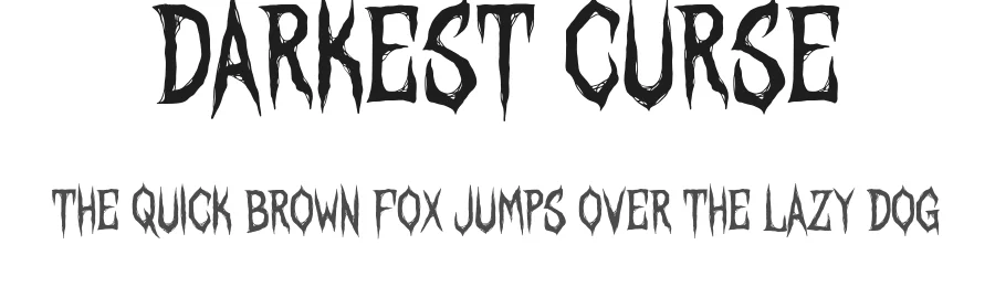 Darkest Curse by PutraCetol Studio — Decorative Font